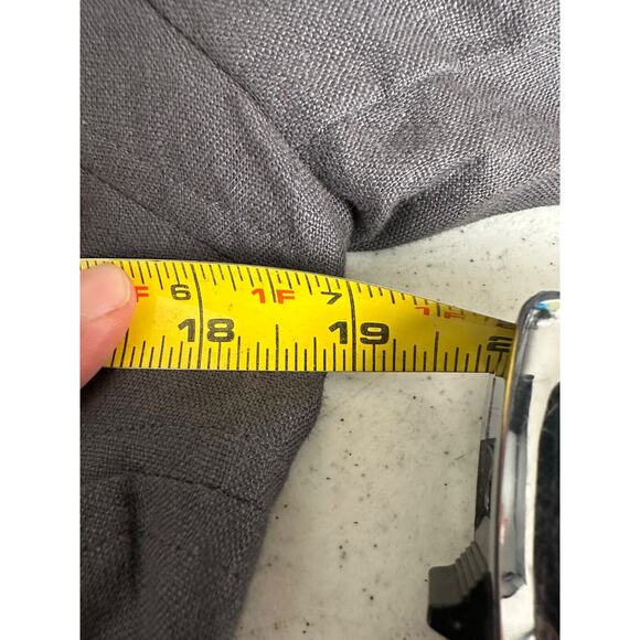 Sao Paulo Womens 8 100% Linen Blazer Jacket Blue Casual Pockets One Button A40 - Picture 6 of 7